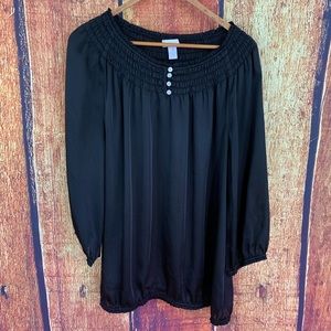 Chico’s black blouse size 3